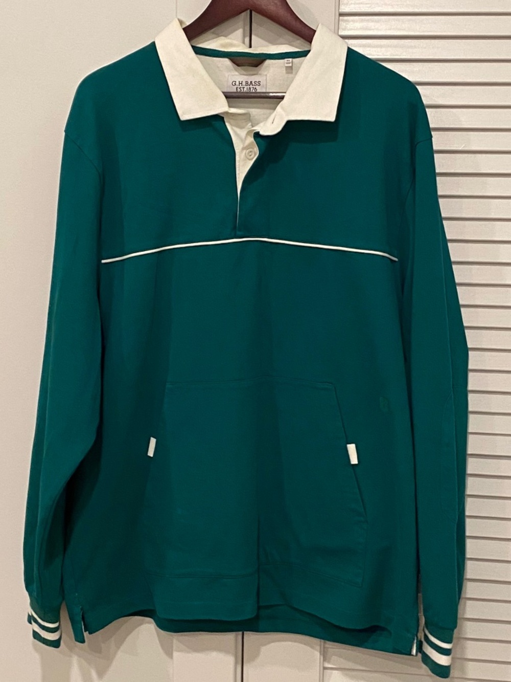 GH Bass structured rugby shirt